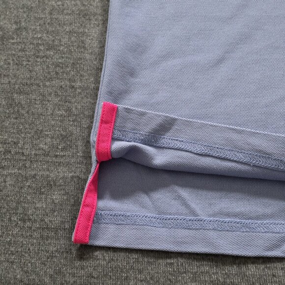 Psycho Bunny Polo Shirt Men 5 / M Lavender SS Logo Pique Edgy Preppy Cotton Bold - Picture 12 of 14